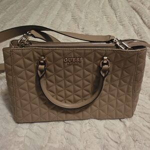 GUESS Tan Quilted Women's Bag